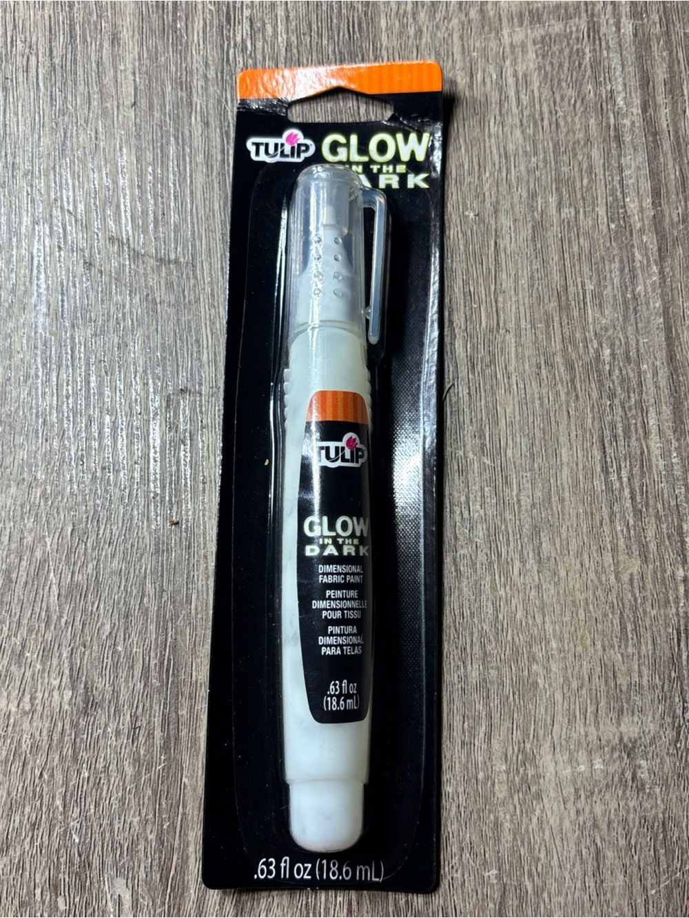 Tulip Dimensional Fabric Paint .63oz Glow In The Dark Marker
